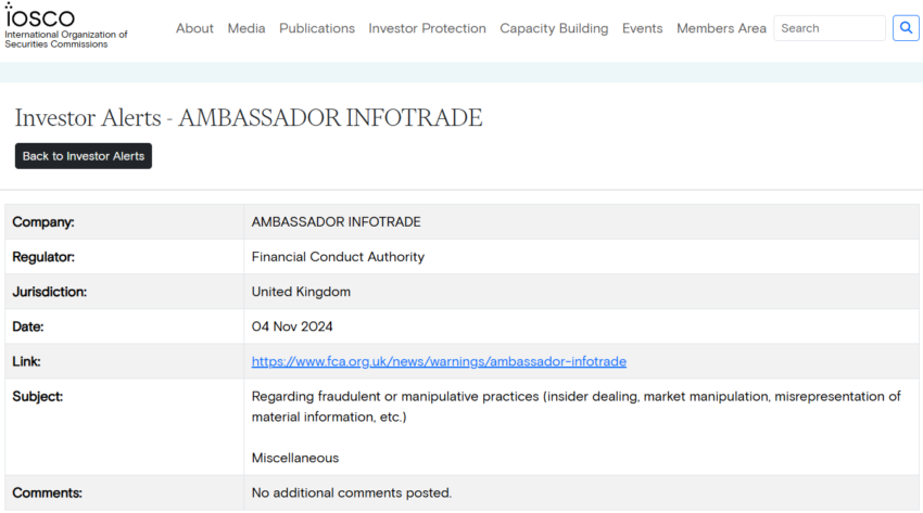 Ambassador Infotrade Review