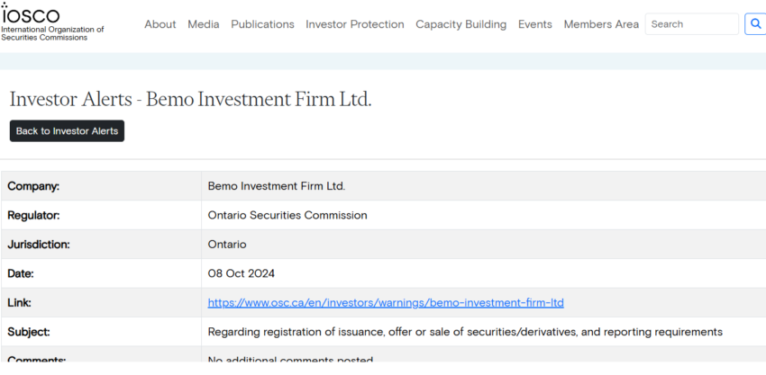 Bemo Investment Firm Ltd. Review