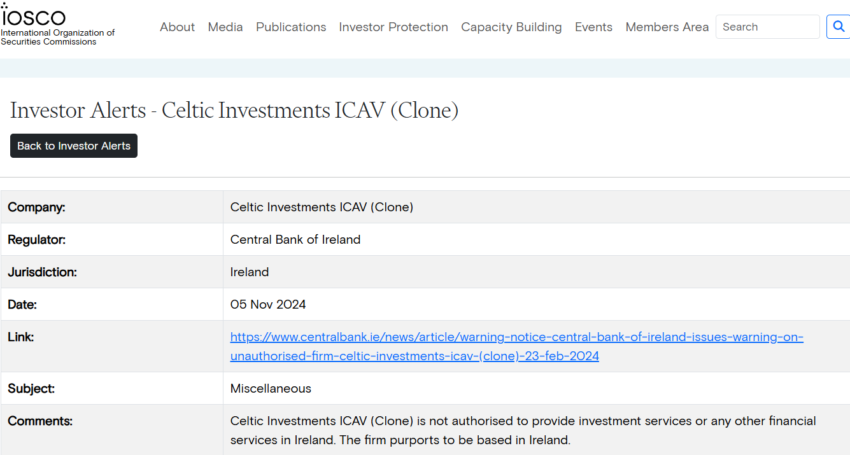 Celtic Investments ICAV Review