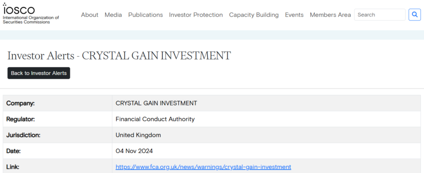 Crystal Gain Investment Review