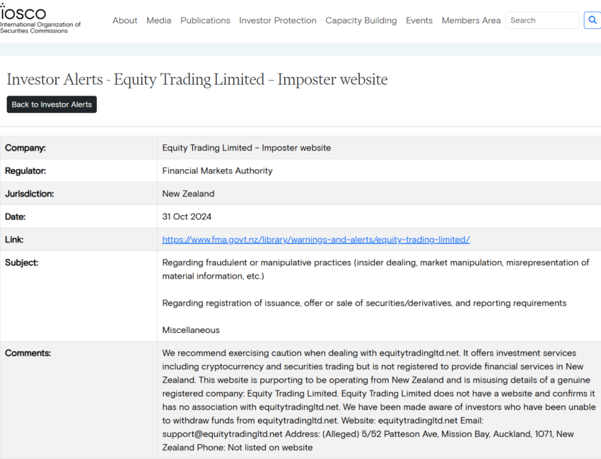 Equity Trading Limited Review